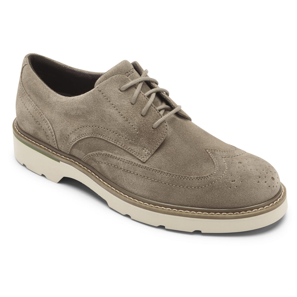 Tenis Rockport Homem Cinzentas - Charlee Waterproof Wingtip - 38245VEPG